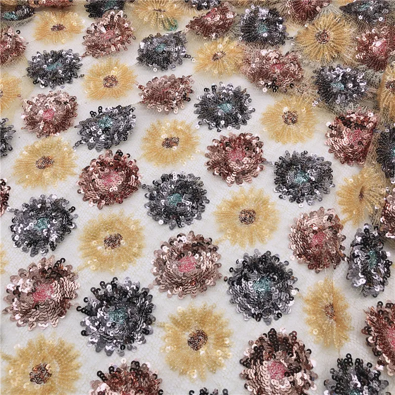 Новинка модное украшенное старинными блестками цветок маргаритки вышитая