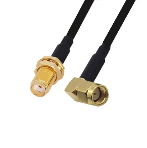 

LMR300 Cable Kabel SMA Female to RP SMA Male Right Angle LMR300 Pigtail Low Loss Coaxial Cable Extension 0.1-5M
