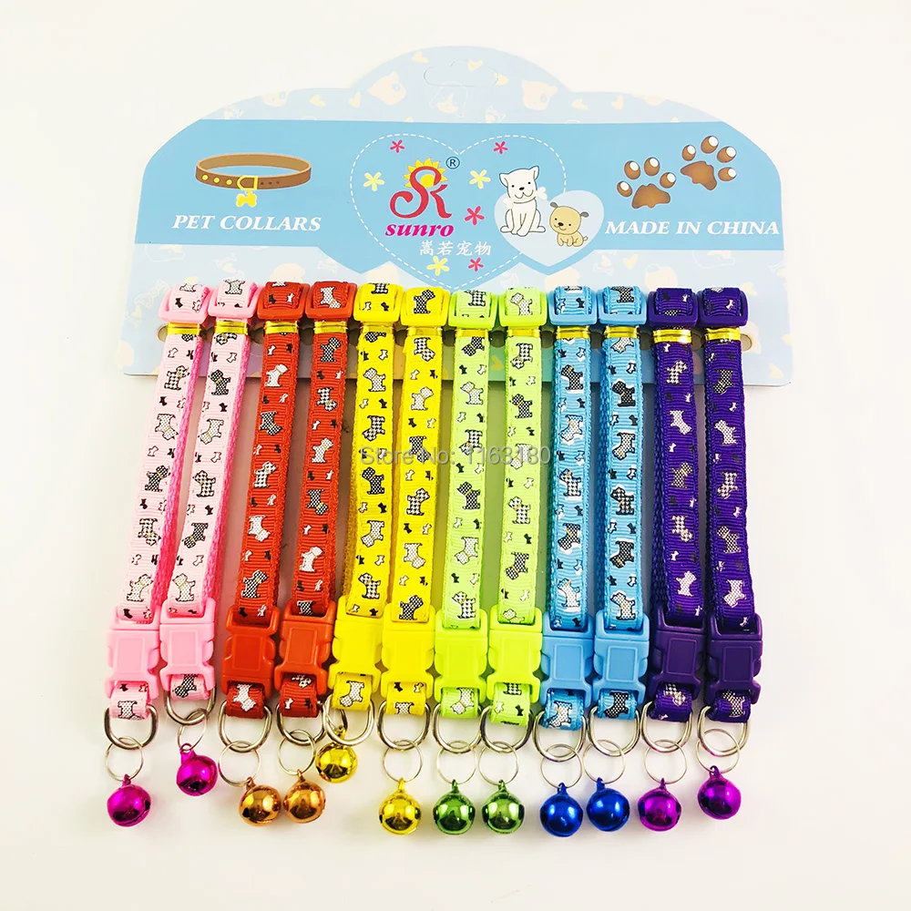 144 шт./лот Регулируемый милый ошейник для собак и кошек галстук-бабочка домашних