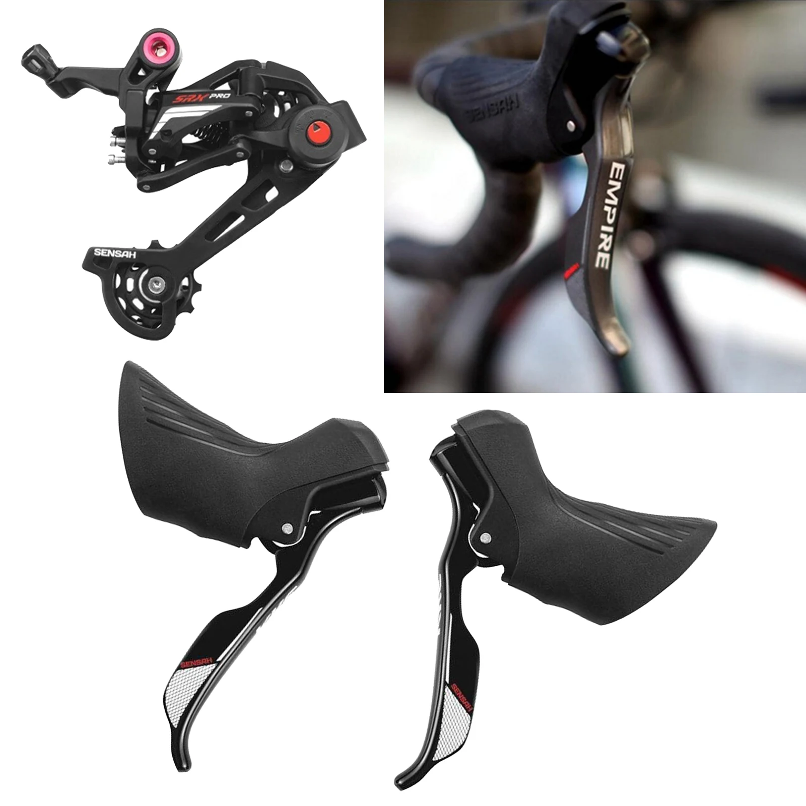 

Double 11 12 Speed Road Bike er Brake Levers Bicycle Derailleur Kit for