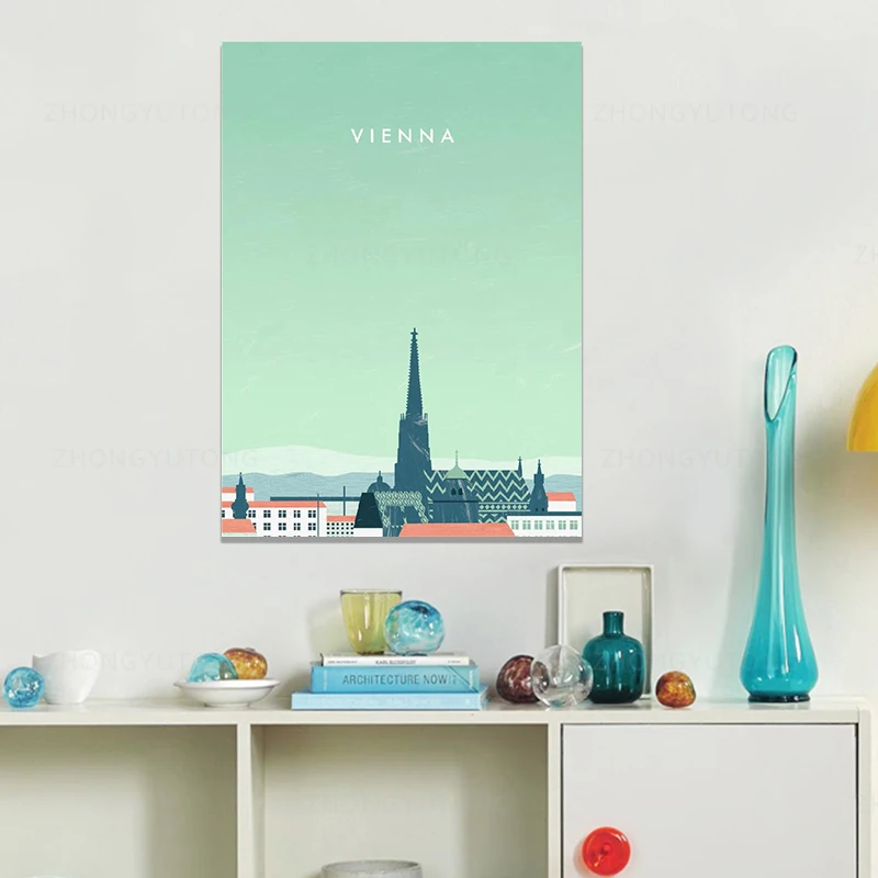 Тканевый постер для путешествий настенные картины гостиной домашний декор