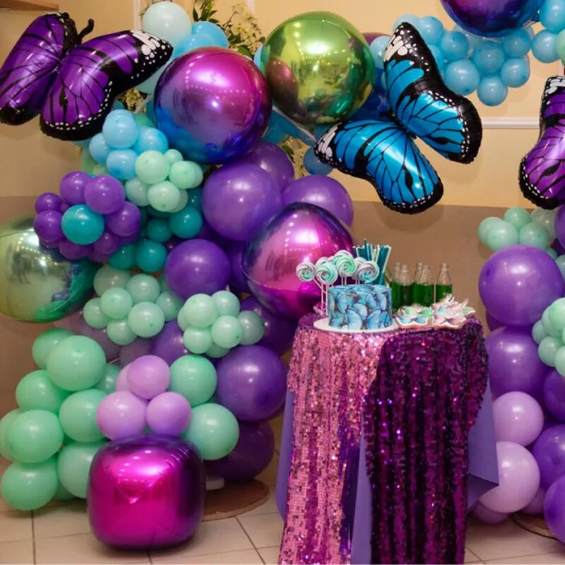 Воздушный шар из фольги в виде большой бабочки для вечеринки джунглях|Воздушные