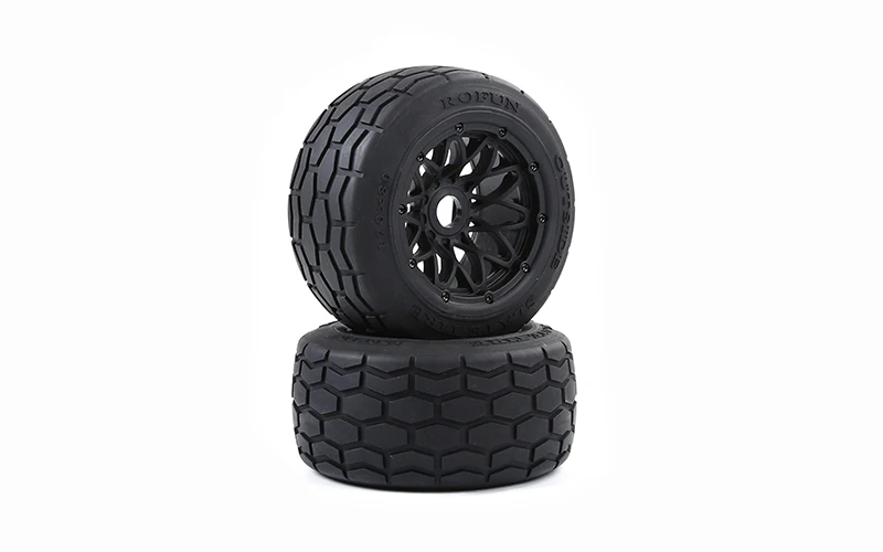 Комплект задних колес Baja дорожные шины на ободках для HPI 5B 2.0 SS Rovan