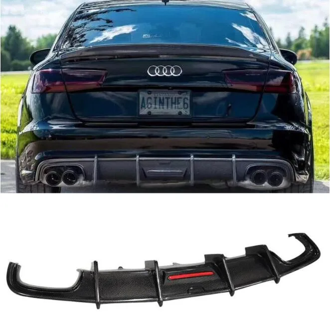 Бампер для Audi C7 A6 S6 SLine 2012 2013 2014 2015 (с лампой)