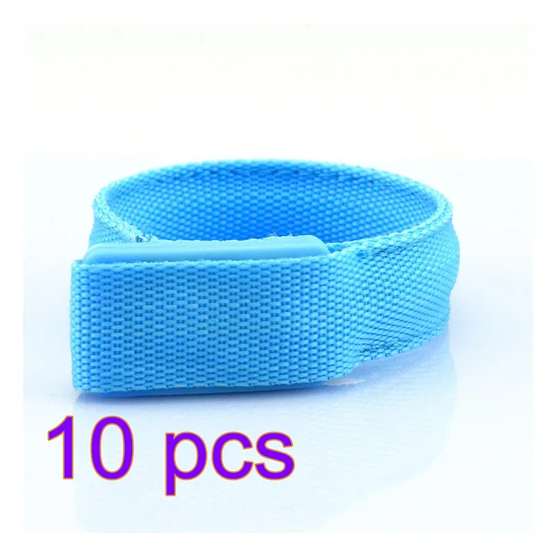 10pcs blue 1/10 шт. Светодиодный проблесковый браслет на запястье Браслет повязка на руку во время ленточный светильник на Танцевальная Вечеринка светящийся светодиодный браслет для вечерние украшения подарок - Цвет: 10pcs blue
