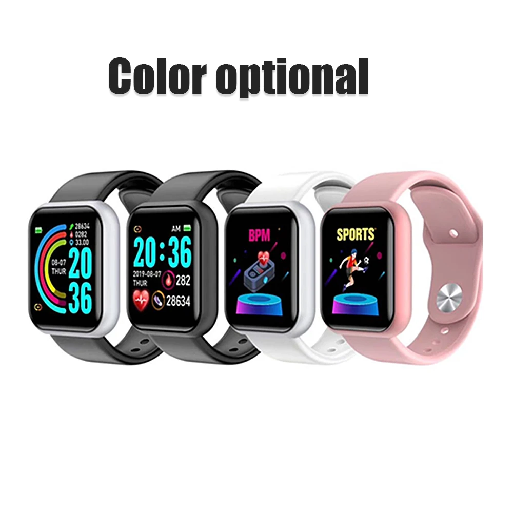 

MKX Y68 Smart Watch Fitness Tracker D20 Watches Blood Pressure Smartwatch Heart Rate Monitor Bluetooth Wristwatch Waterproof