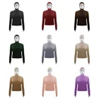 Топ Dromiya женский Солнцезащитный с капюшоном, укороченный топ с длинным рукавом, блузка стрейч, мусульманский пуловер, топ в арабском стиле, повседневная одежда для плавания