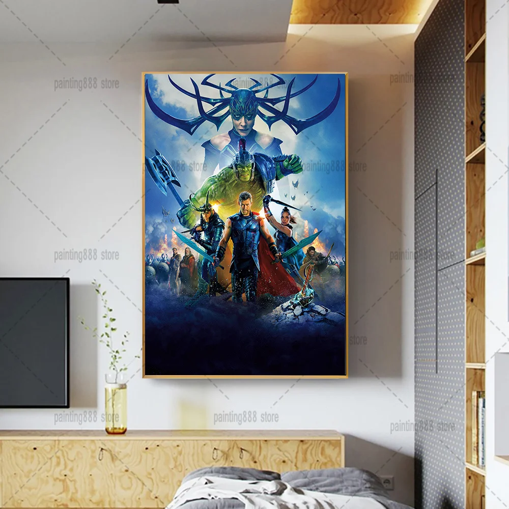 

Disney Thor Ragnarok Hulk Canvas Painting Print Marvel Ragnarok Film Wall Art Girl Kid Living Room Picture Poster Home Decor