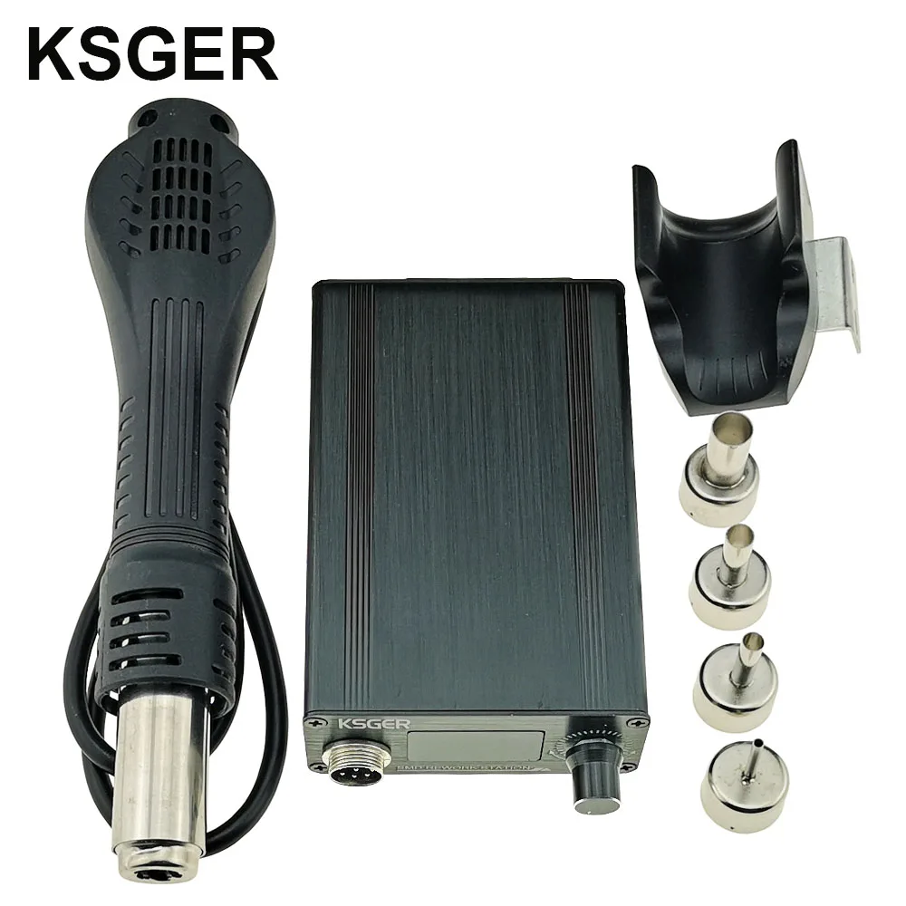 Sets 3 KSGER DIY горячего воздуха пистолет паяльник для наладочной станции горячий воздух Забавный фен электронный OLED подпорка для распылителя DIY сварочный инструмент нагревательный элемент 700 Вт - Цвет: Sets 3