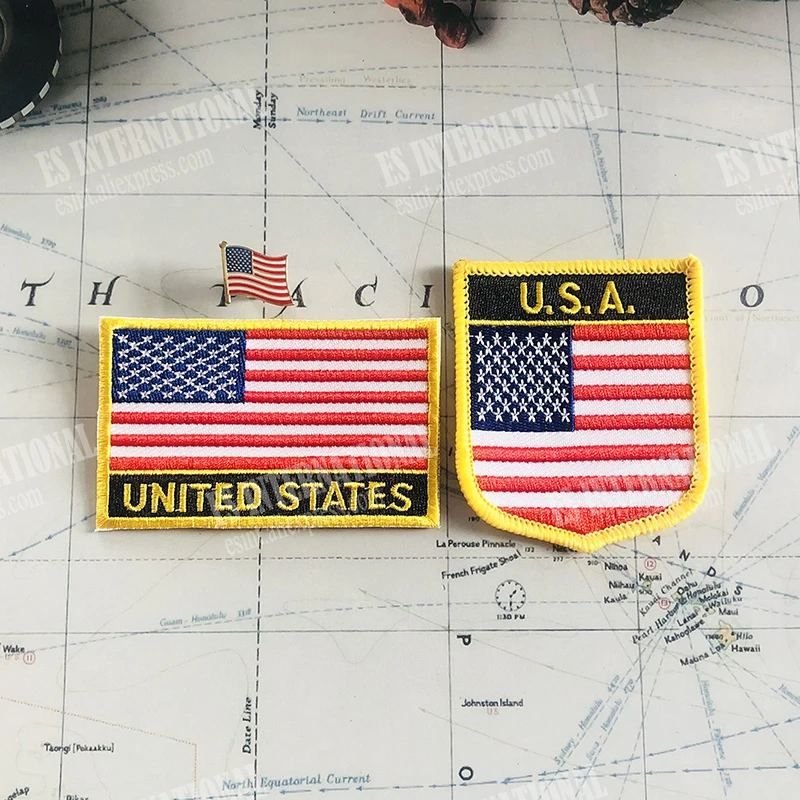 U.S.A USA America National Flag Badges Armband Embroidery Pa