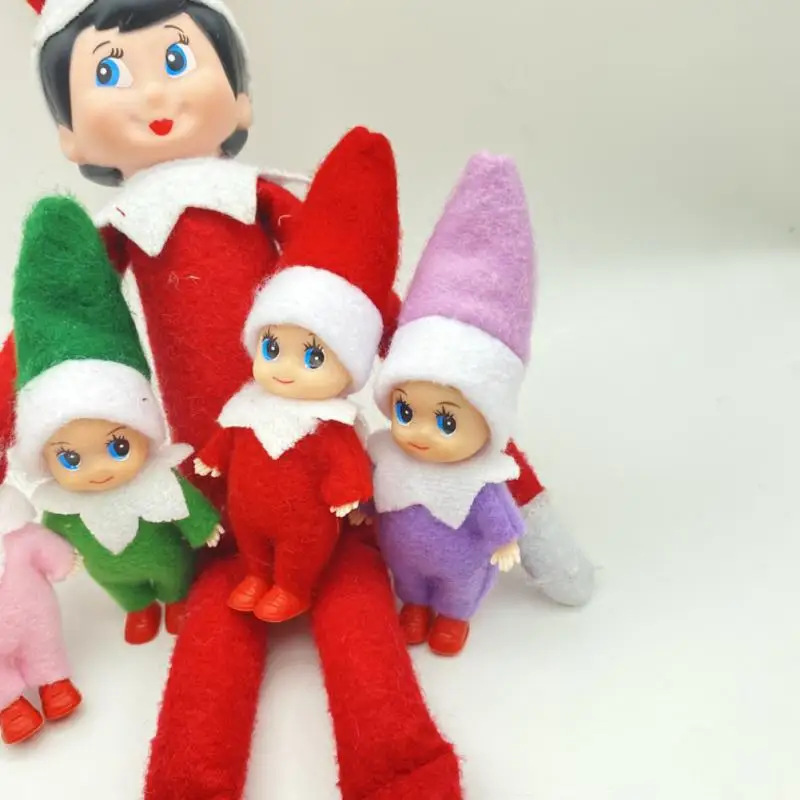 1 шт. милый Рождественский эльф Детская кукла Оранжевый Декор для дома 2021
