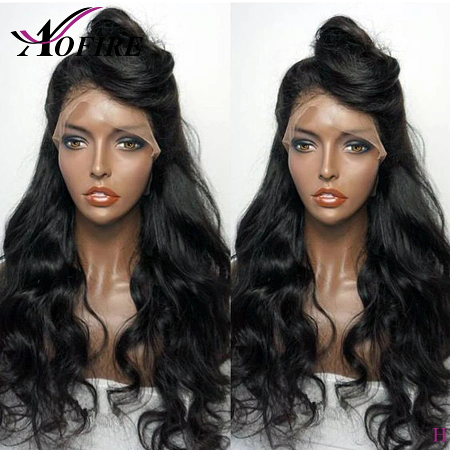 150% плотность волнистой формы шелковая Базовая полные парики шнурка человеческих