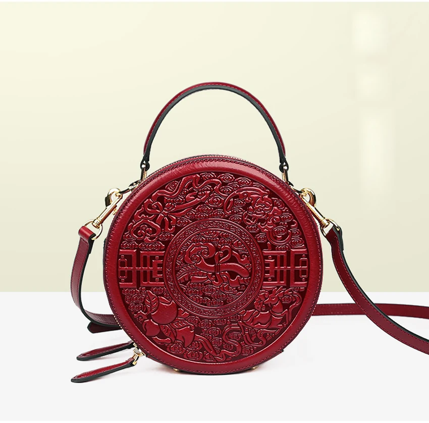 SUWERER Women Genuine Leather bag fashion cowhide Embossed bag luxury handbags women bags designer famous brand women bags