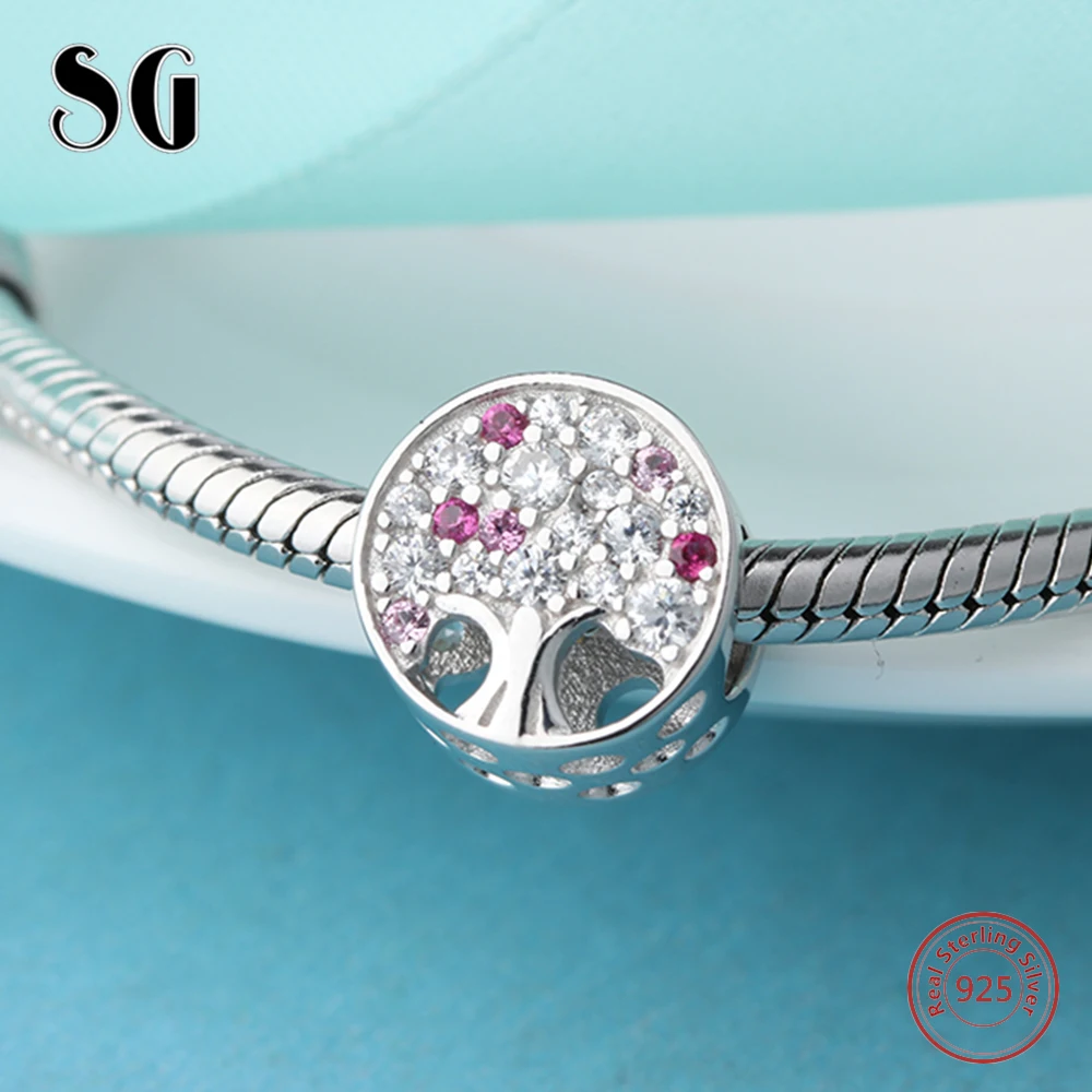 925 стерлингового серебра древо жизни кубического циркония соответственные