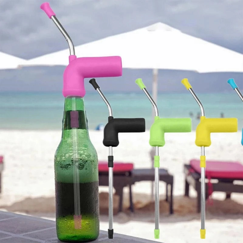 

1PC Beer Snorkel Straw Beer Dispenser Double Snorkel Drinking Beer Bar Tools Festivals Party Dispenser Bong Funnel Barware Tools