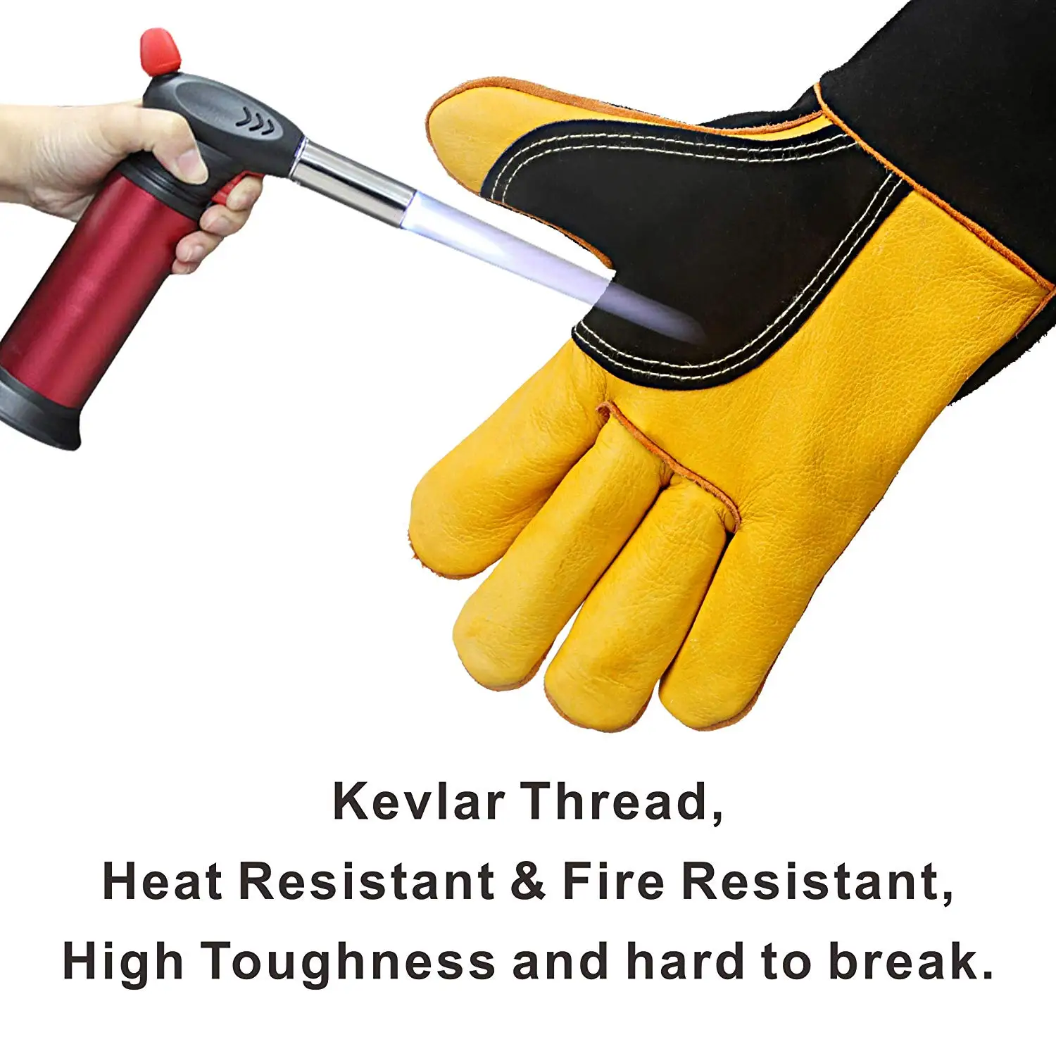 HHPROTECT BBQLeather Кузница/Mig/Stick сварочные перчатки Heat/огнестойкие Профессиональные