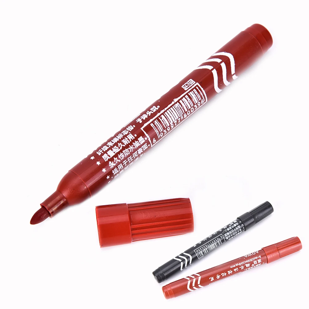 

1PC Marker Pens Good Waterproof Ink Thin Nib Crude Nib New Portable Fine Colour Marker Pen 2 Color Available New Arrival