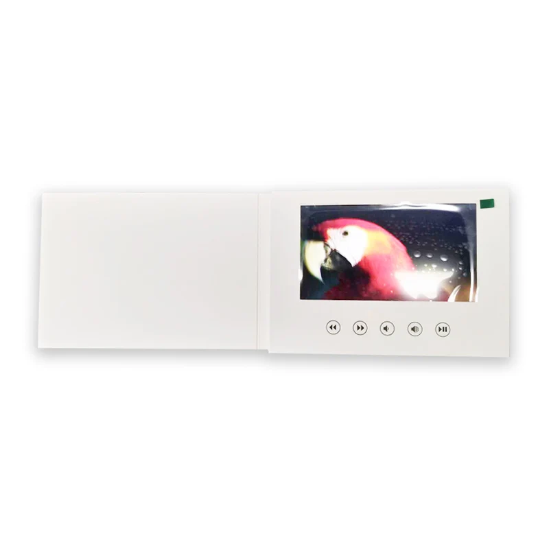 Papel em Branco Cartão de Vídeo Relativo à Promoção Personalizado Polegada Brochura Digital 7 Lcd