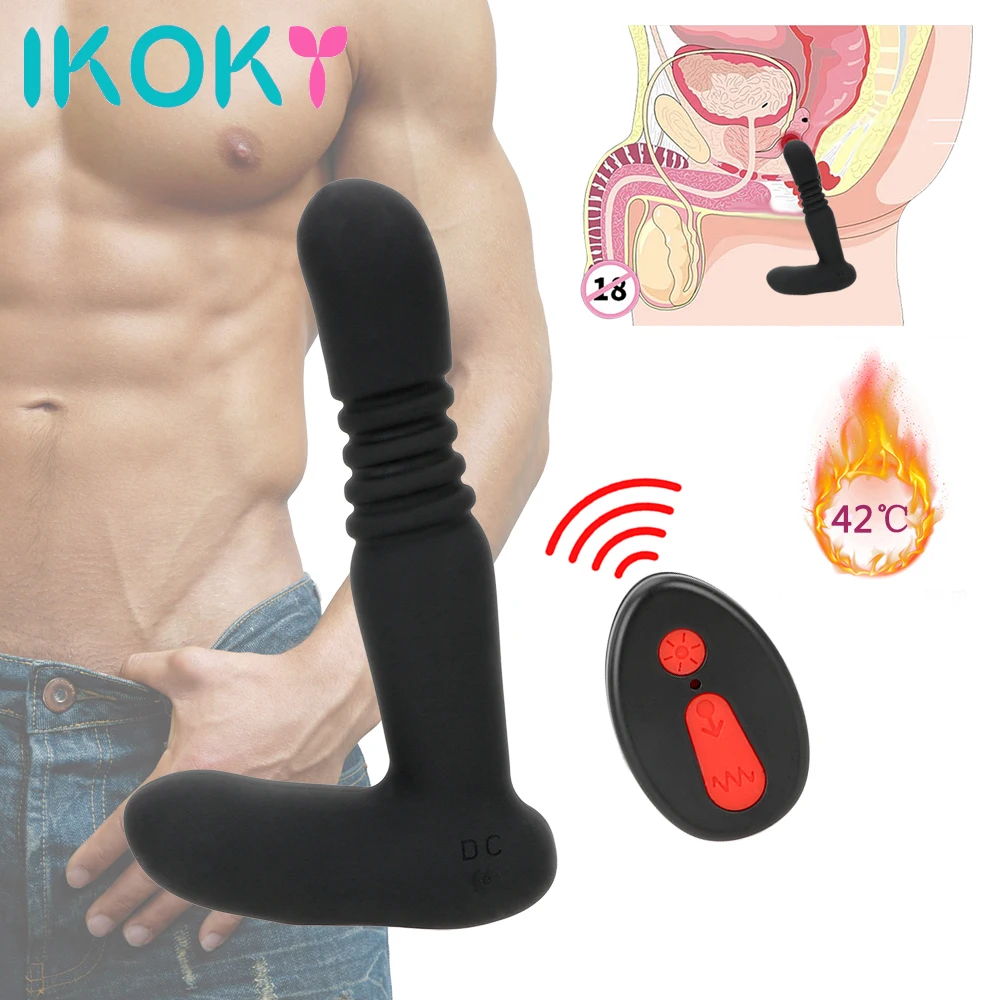 IKOKY массажер простаты секс-игрушки для мужчин Анальные вибраторы