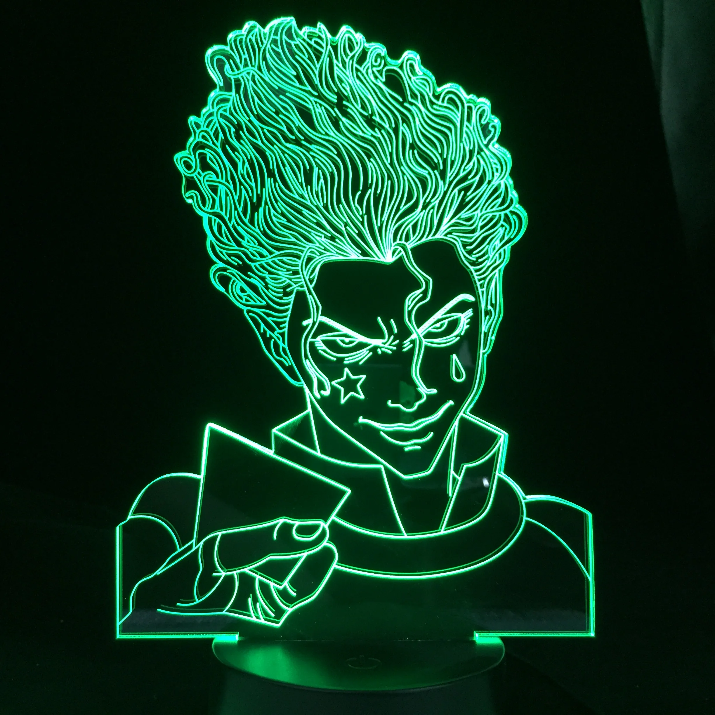 

Аниме 3d лампа Hunter X Hunter Hisoka для спальни, декор, светильник для комнаты, настольная лампа, подарок на день рождения, светодиодный ночсветильни...