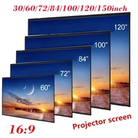 foldable projector screen 30607284100120150 inch screens portable home theater outdoor ktv office 3d hd projection screens