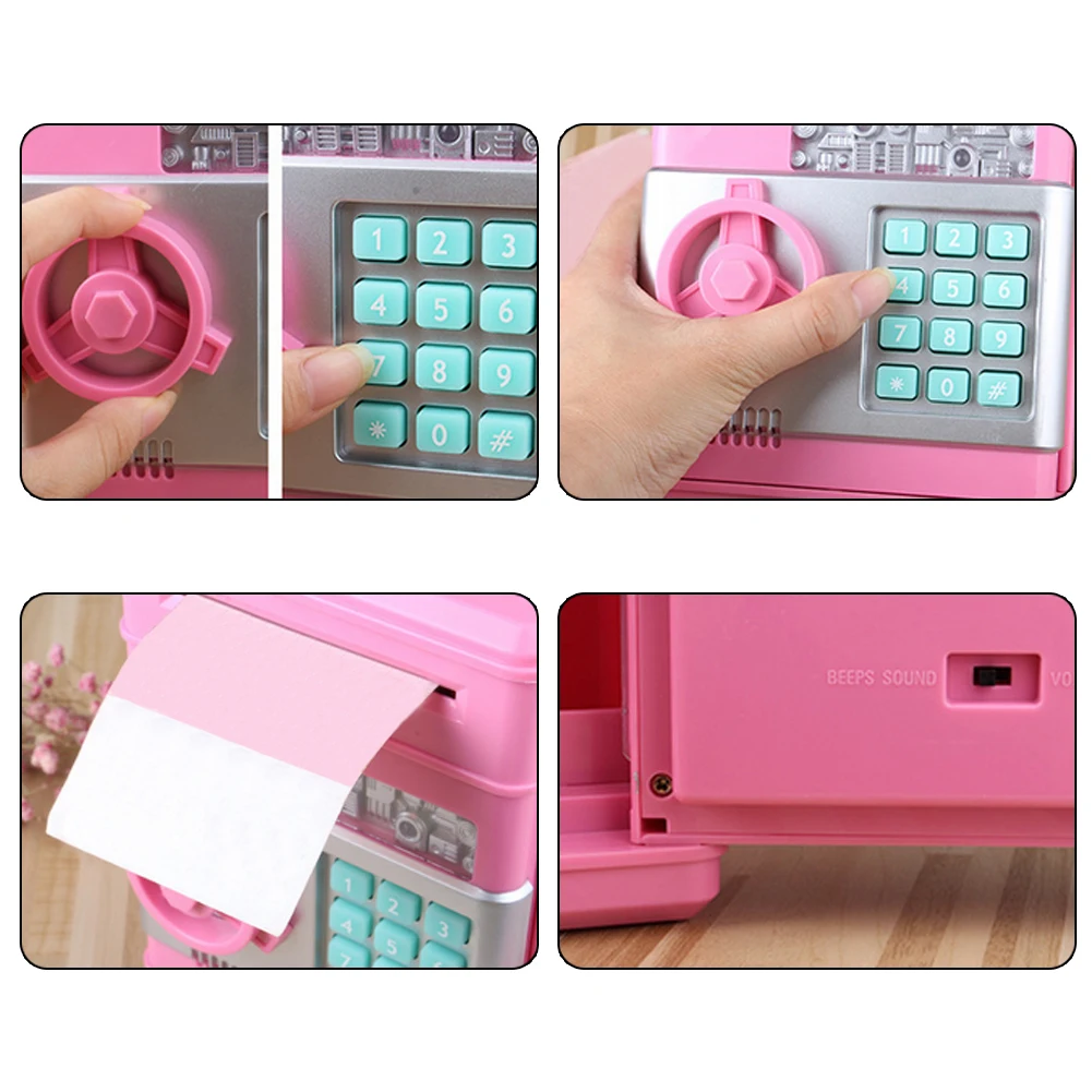 

Money Saving Box Electronic Automatic Code Lock Deposit Banknote Password Saving Box Money Holder Container for Children Gift