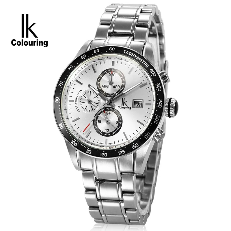 Разноцветные мужские часы IK деловые водонепроницаемые механические полностью