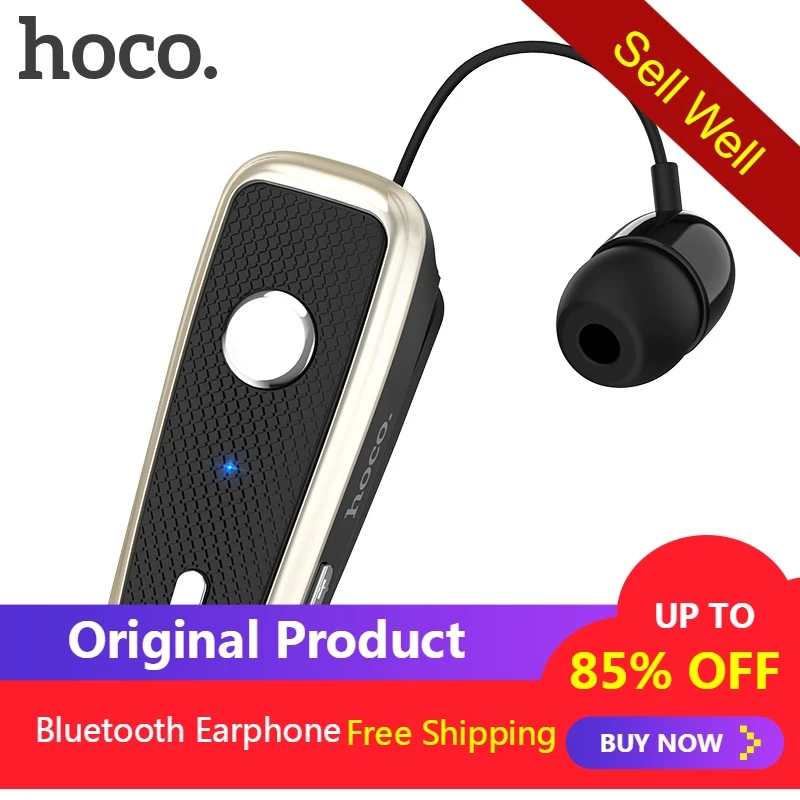 HOCO новые выдвижные беспроводные Bluetooth наушники 5 0 гарнитура стерео держатель для