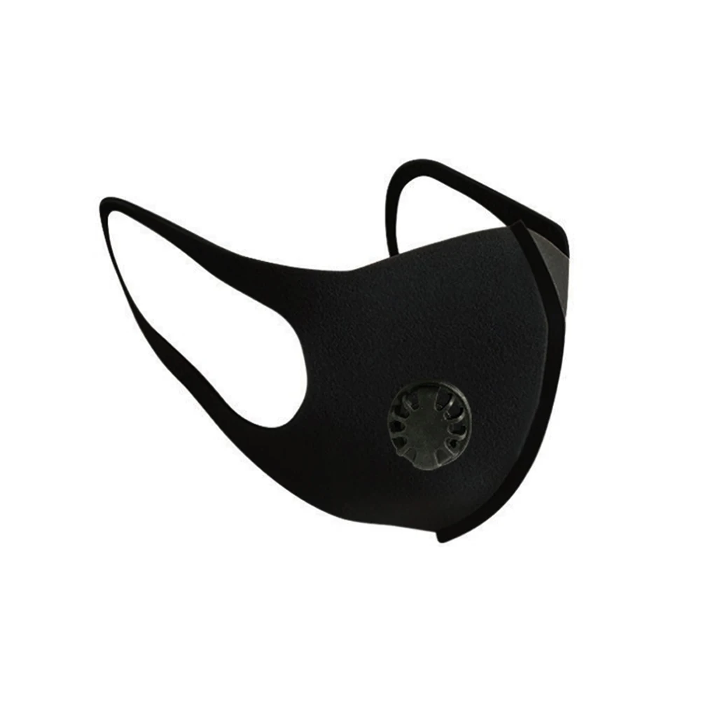 

Adult Fashion Sun Protection Cycling Travel Unisex Mouth Black Filter Pad Double Breathing Air Pollution Reusable