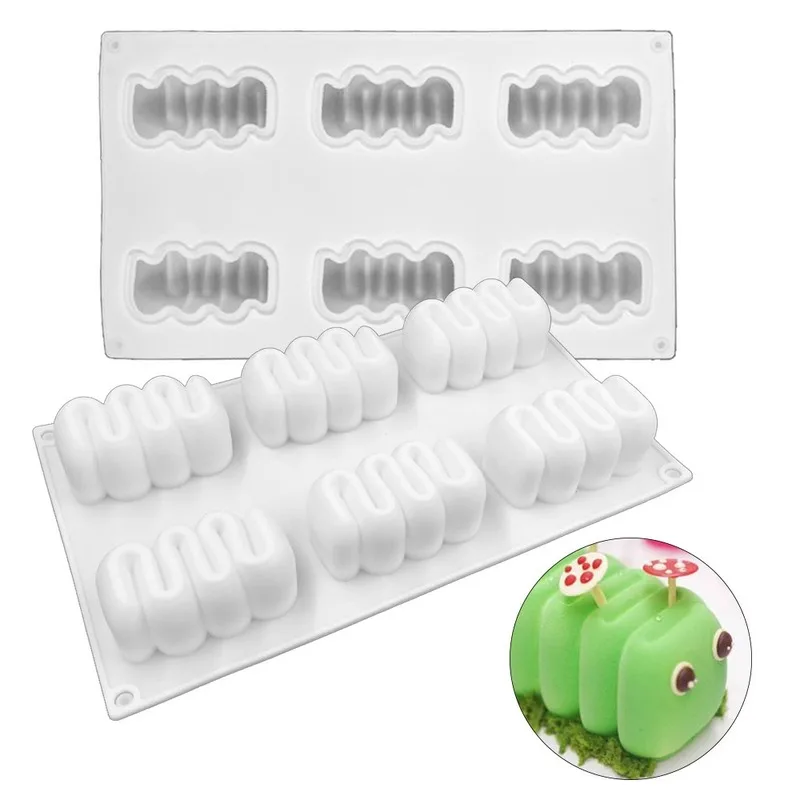 

6 Invertebrate Animal Series Silicone Mousse Cake Mold Soap Mold French Dessert Mold Diy Baking Ice Cream White Silicone Mold