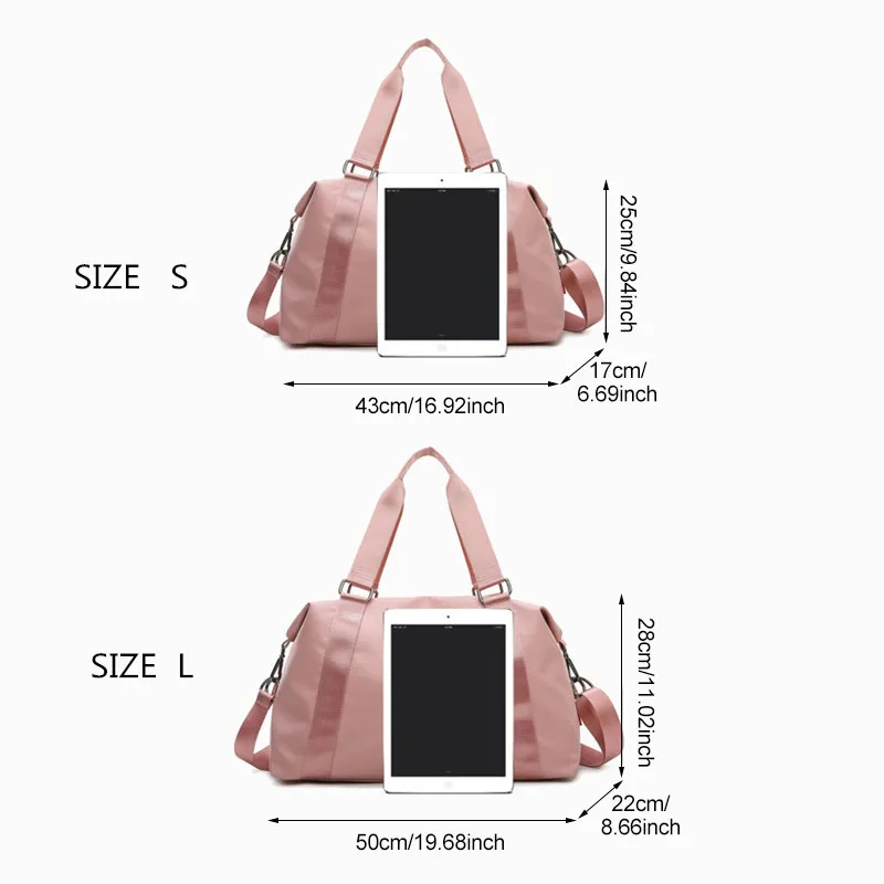 

Lightweight Traveling Duffel Bag Luggage Large Short-distance Shoulder Pouch Fitness Training Clothes Handbag Goods Accessories