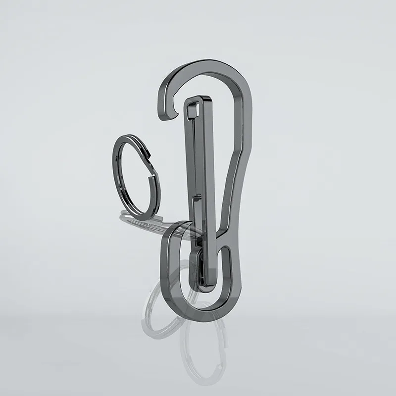 

2020 High Quality Key Ring Metal Keyring Men's Stainless Steel Keychain Key Holder Belt Buckles Chaveiro Car Key Chain Y94
