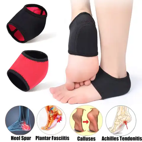 Защитные носки Fascitis для подошвенного каблука, ахилловые накладки на пятки для снятия боли в пятке