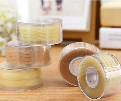 600pcs Eyelid Tape Sticker Invisible Paste Transparent Self-adhesive Double Eye Tools Natural Makeup | Красота и здоровье