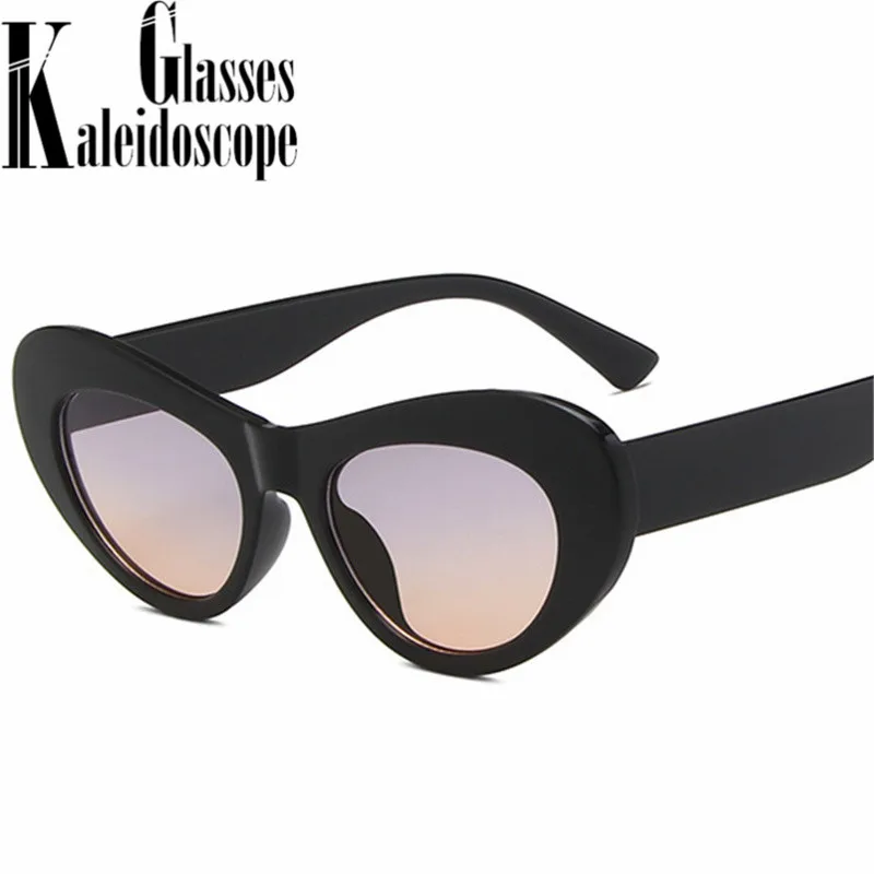 

Овальные Солнцезащитные очки «кошачий глаз» для женщин и мужчин, Модные Винтажные Модные цветные очки для путешествий, популярные женские ...