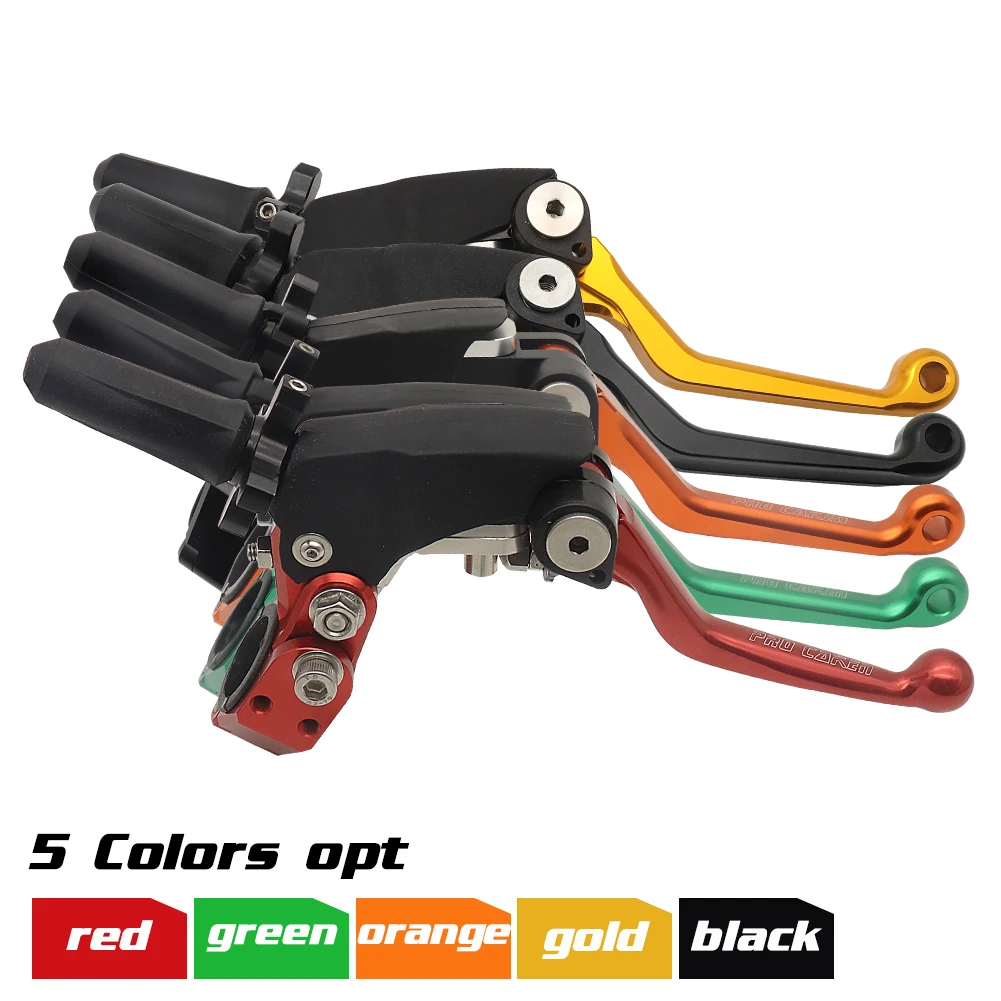 

Universal 270 Degrees Folding Brake Clutch Lever For CRF YZF KXF EXC KAYO BSE 125-450cc Dirt Pit Bike Motocross Motobike Scooer
