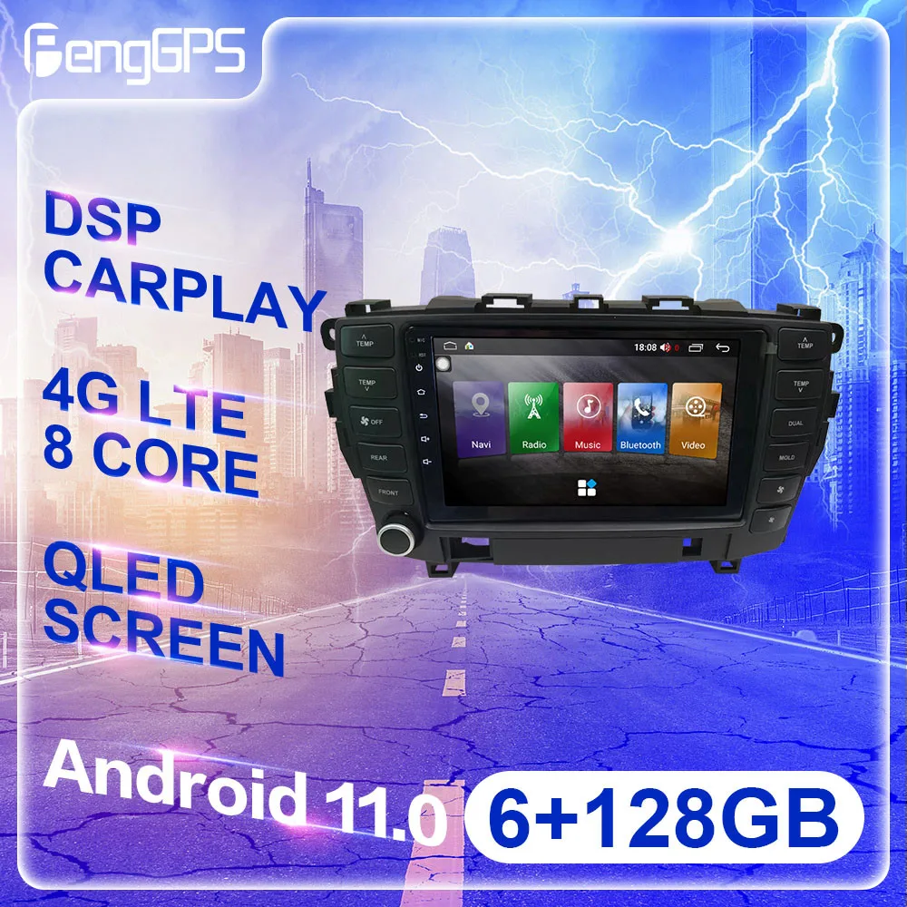 128G Android 11 For Toyota Crown 12 Majesta S180 2003 - 2009 Car Radio Multimedia Player GPS Navigation Auto Stereo Head Unit