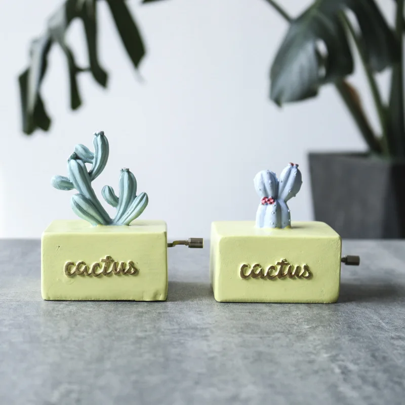 Мини Красивый Деревянный музыкальная шкатулка ручной рукоятки Механическая