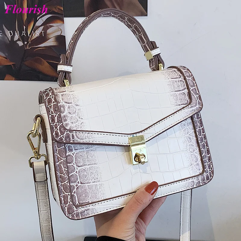 

Top Quality Luxury Brand Alligator Shoulder Bag Women Leather Purses and Handbags Designer Cross Body Bag Snakeskin Pattern Sac