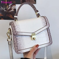 top quality luxury brand alligator shoulder bag women leather purses and handbags designer cross body bag snakeskin pattern sac