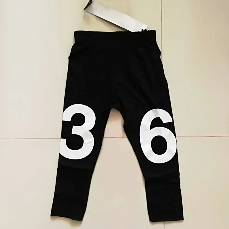 Black 36 Leggings Комплект одежды для детей; коллекция года; сезон осень-зима; StRafina; куртка для мальчиков и девочек; толстовка; брюки; детский топ; футболка; платье; детская одежда - Цвет: Black 36 Leggings