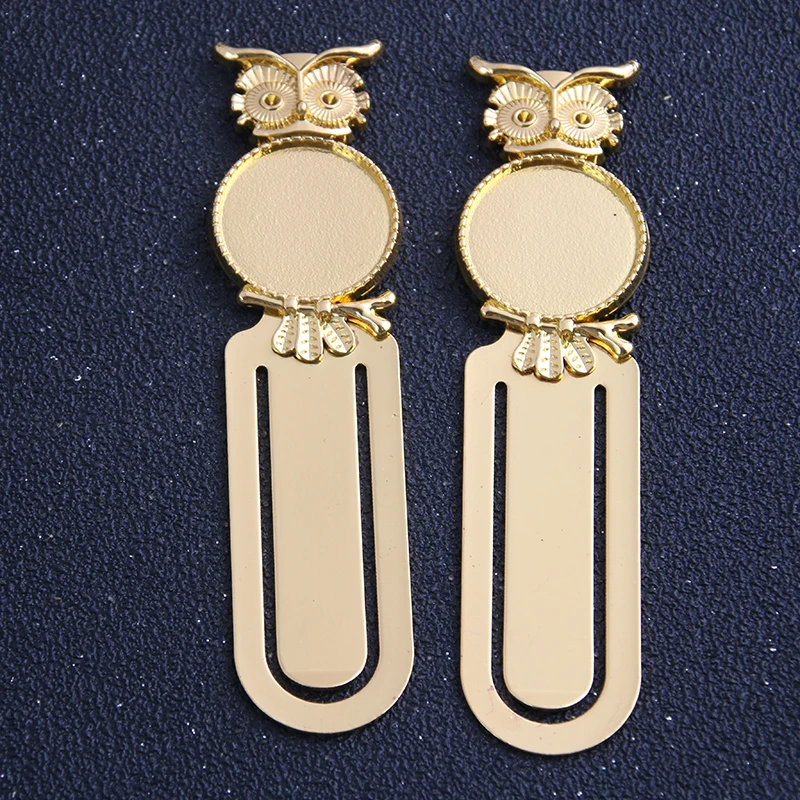 1 шт. 20 мм Внутренний размер два цвета Винтажный стиль Совы ручная работа Закладка