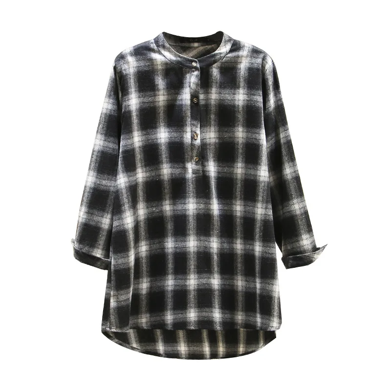 2020 Весенняя женская блузка размера плюс Повседневная блуза с длинным рукавом