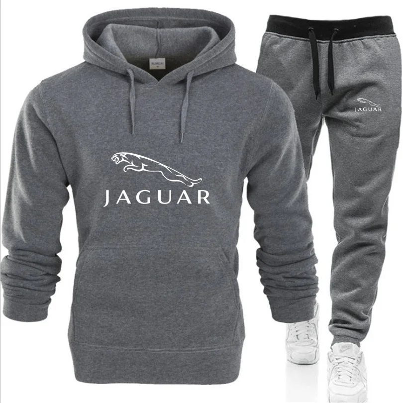 

2021New Men's Hoodie Sports Suit Cotton Polyester Drawstring Sportswear Trend Fashion Autumn And Winter Pullover Suit S-3XL