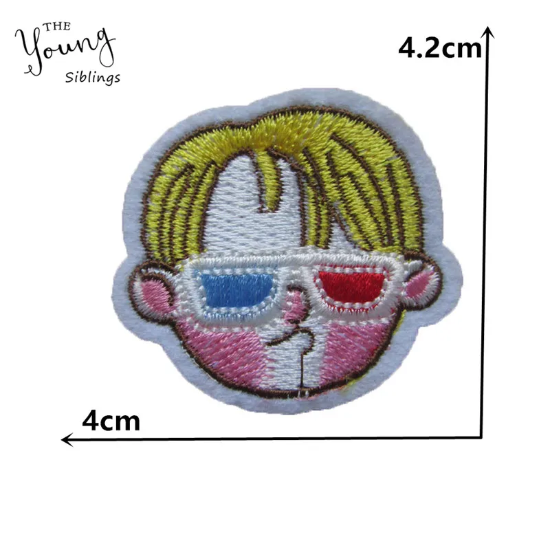 Модные стильные Мультяшные значки термоплавкий клей аппликация вышивка своими