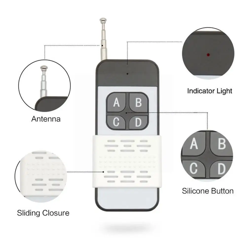 

433 Mhz Wireless RF Module Remote Control Learning Door Remote Gate Lights Long Key 1000m 1527 4 For Lamps Code Control Ran U7J1