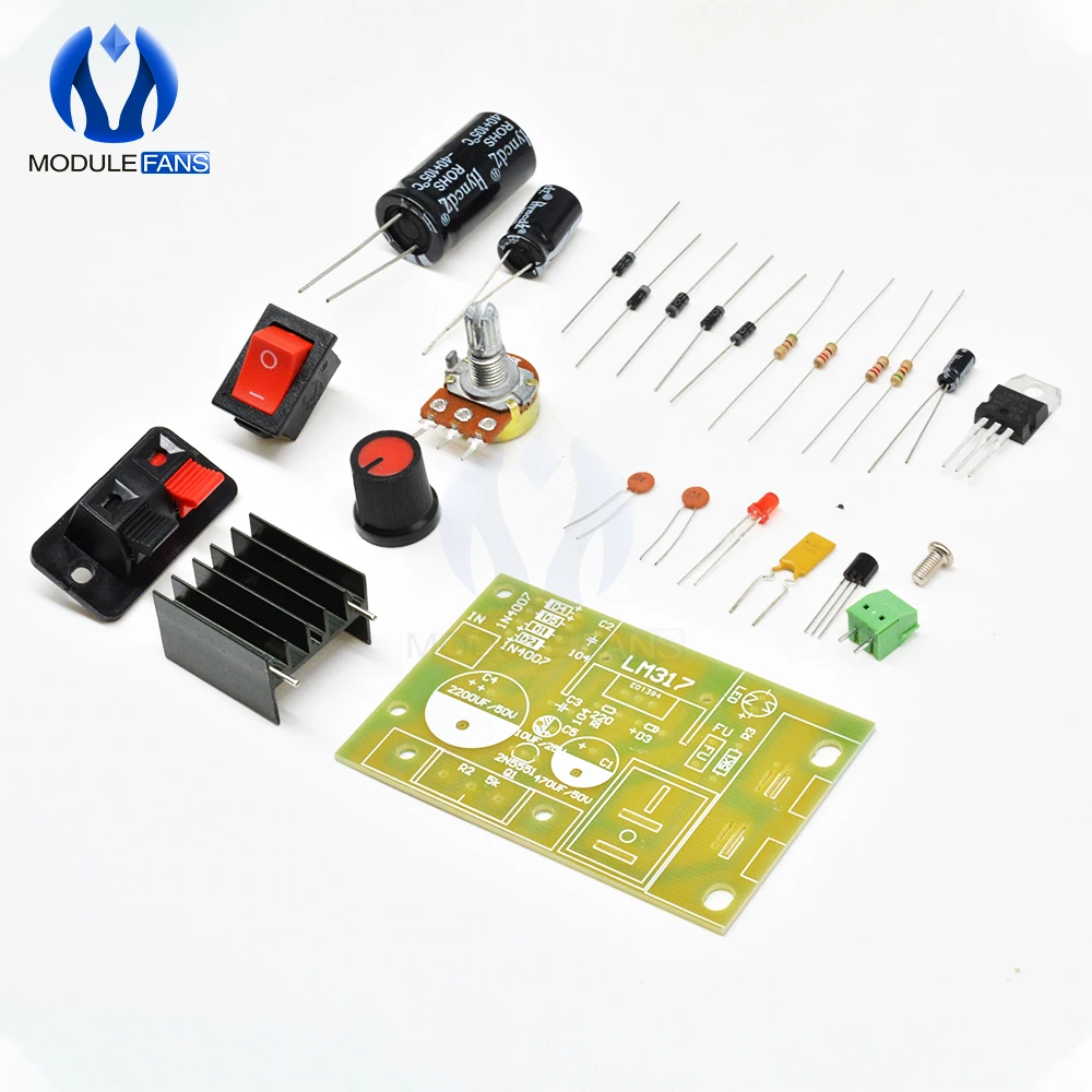 Понижающий модуль питания LM317 регулируемый регулятор напряжения сбрасываемый