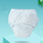 Тренировочные штаны для новорожденных, детские шорты, однотонное моющееся нижнее белье, тканевые подгузники для мальчиков и девочек, многоразовые подгузники, трусики для младенцев