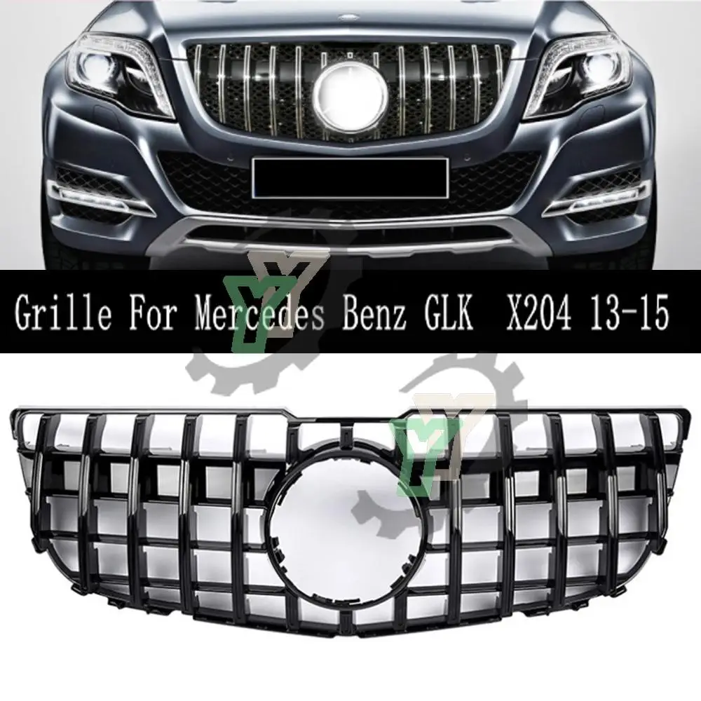 

Front bumper grille GT style grille for Mercedes-Benz GLK Class X204 GLK250 GLK300 GLK350 2013-2015 racing grill