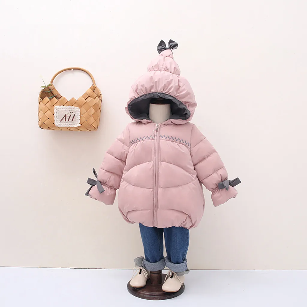 TELOTUNY для девочек детские зимние утепленные парки с капюшоном зимняя куртка